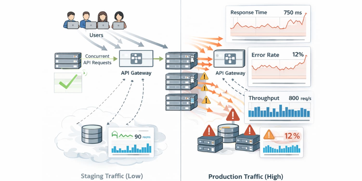 image displays the role of load testing api during shifts